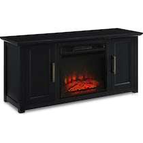 lucas black fireplace tv stand   