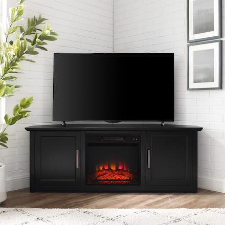 Lucas Corner TV Stand with Fireplace | Value City Furniture