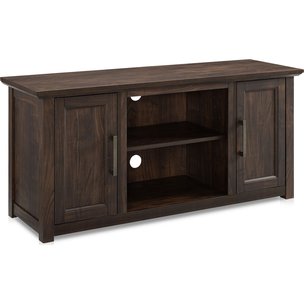 lucas dark brown tv stand   