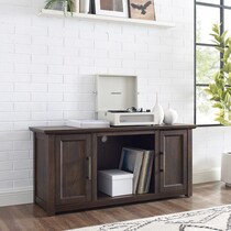 lucas dark brown tv stand   