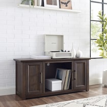 lucas dark brown tv stand   