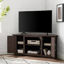 lucas dark brown tv stand   