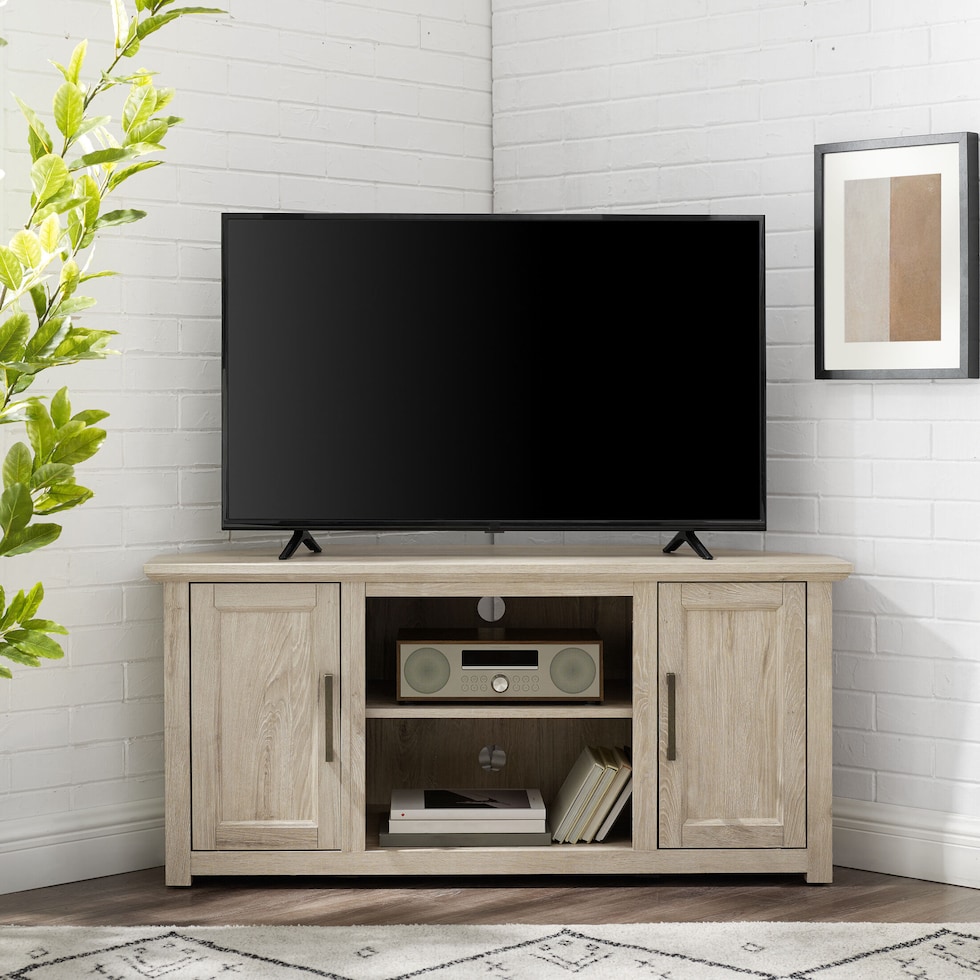 lucas light brown tv stand   