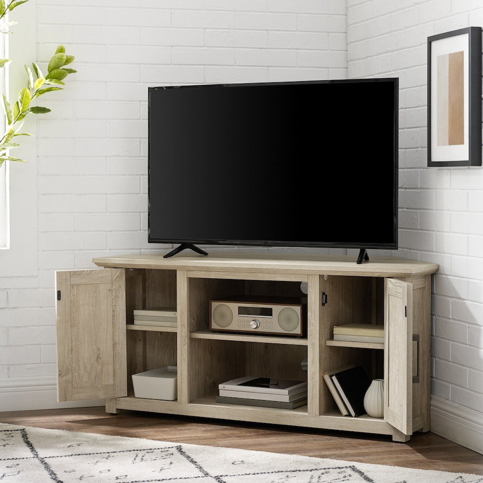 lucas light brown tv stand   