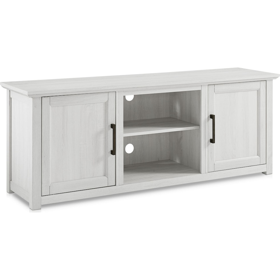 lucas white tv stand   