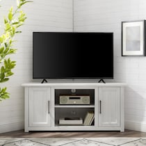 lucas white tv stand   