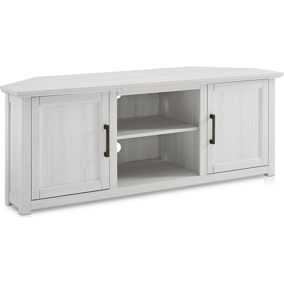 lucas white tv stand   