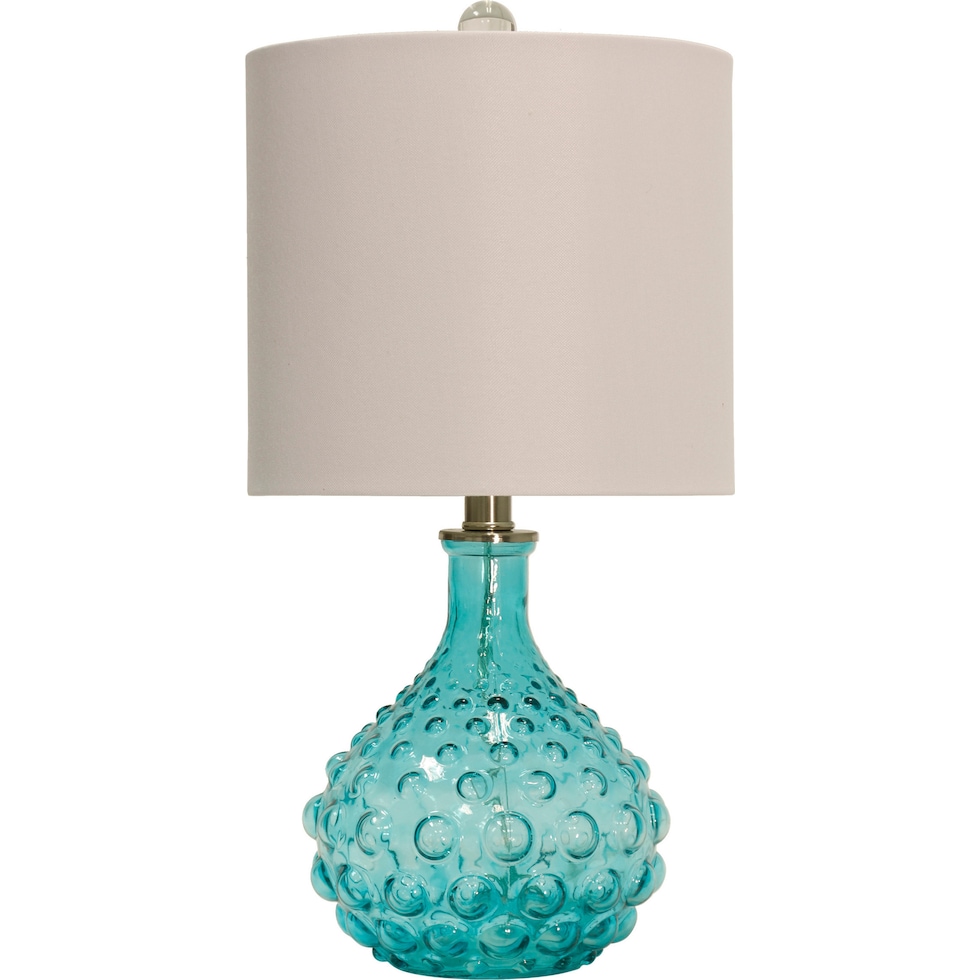 lucasta blue table lamp   