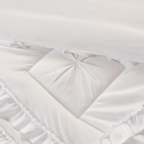 lucia white full queen bedding set   