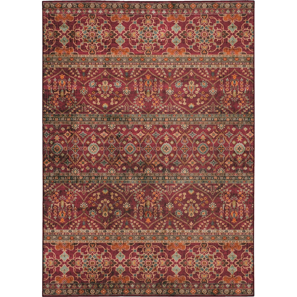 lucian red area rug  x    