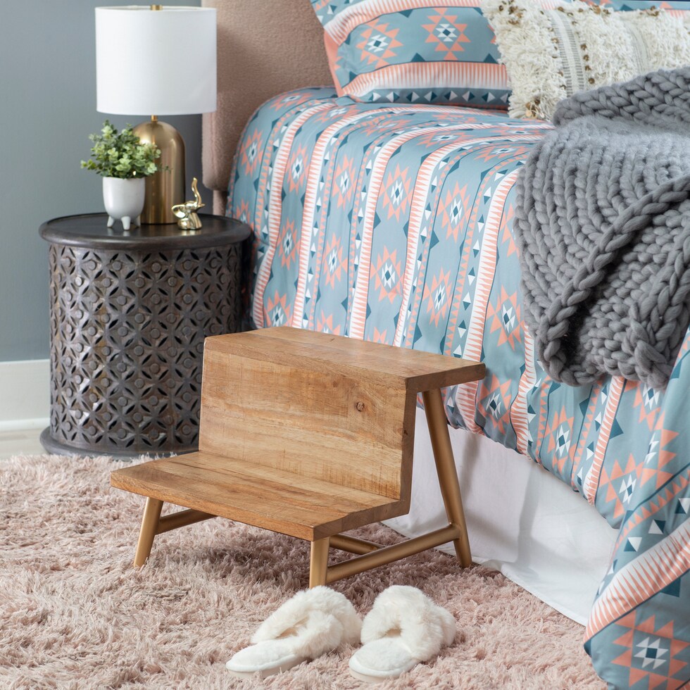 lucy gold bed steps   