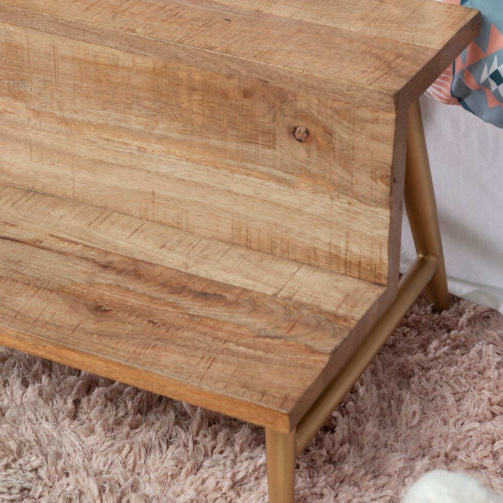 lucy gold bed steps   