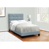 luella blue twin bed   