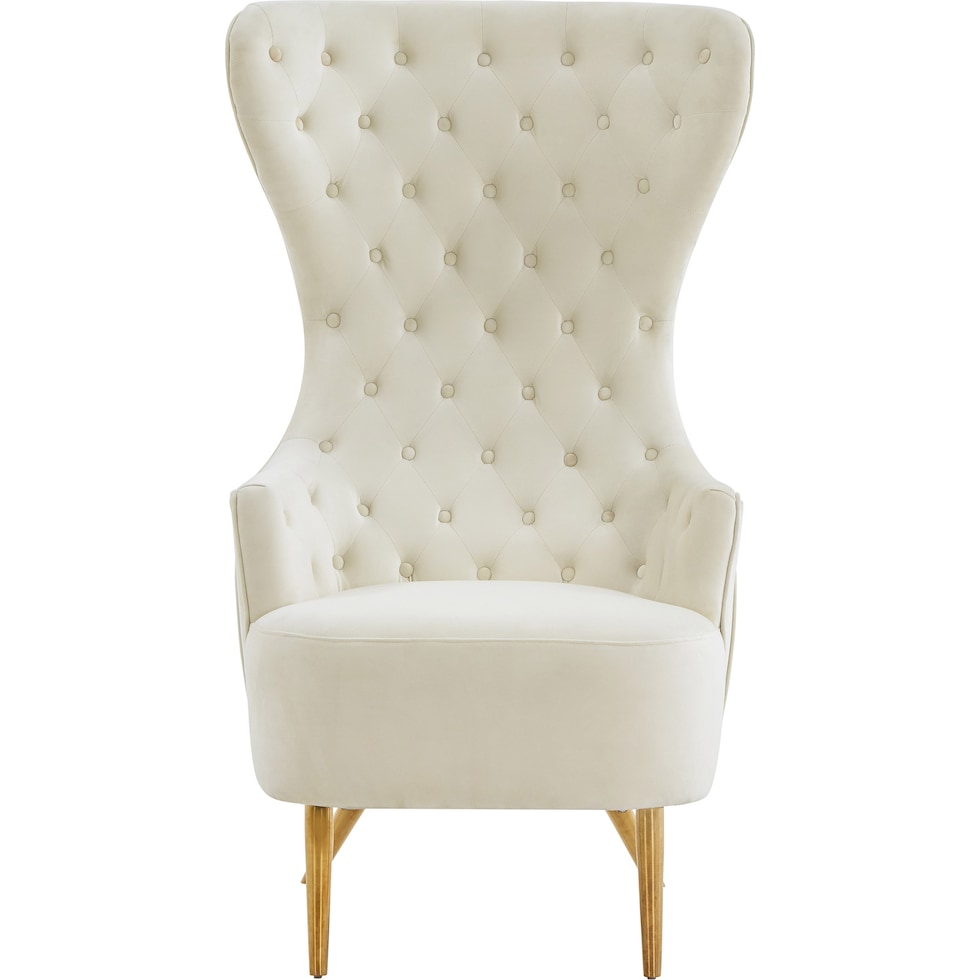 luis white accent chair   