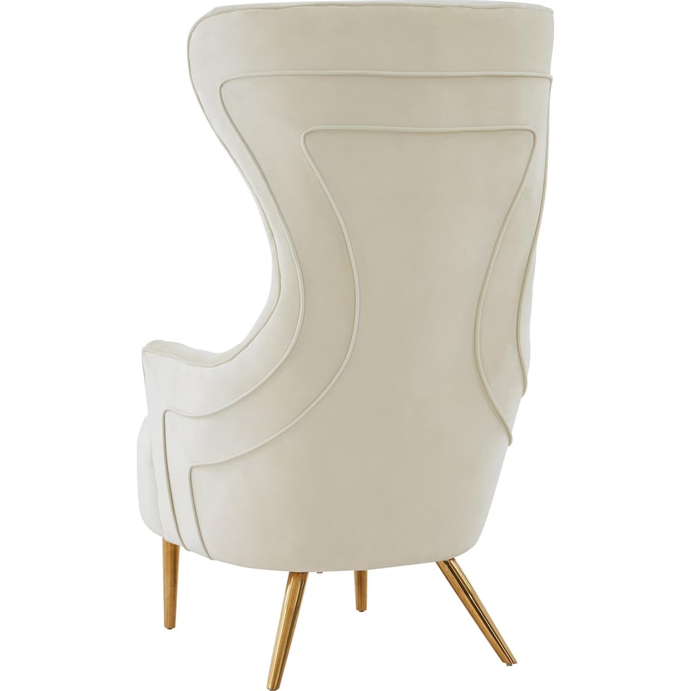 luis white accent chair   