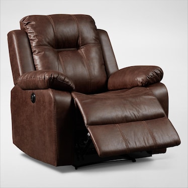 Luka Power Recliner - Walnut