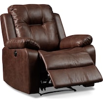 luka dark brown recliner   