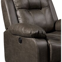 luka gray power recliner   