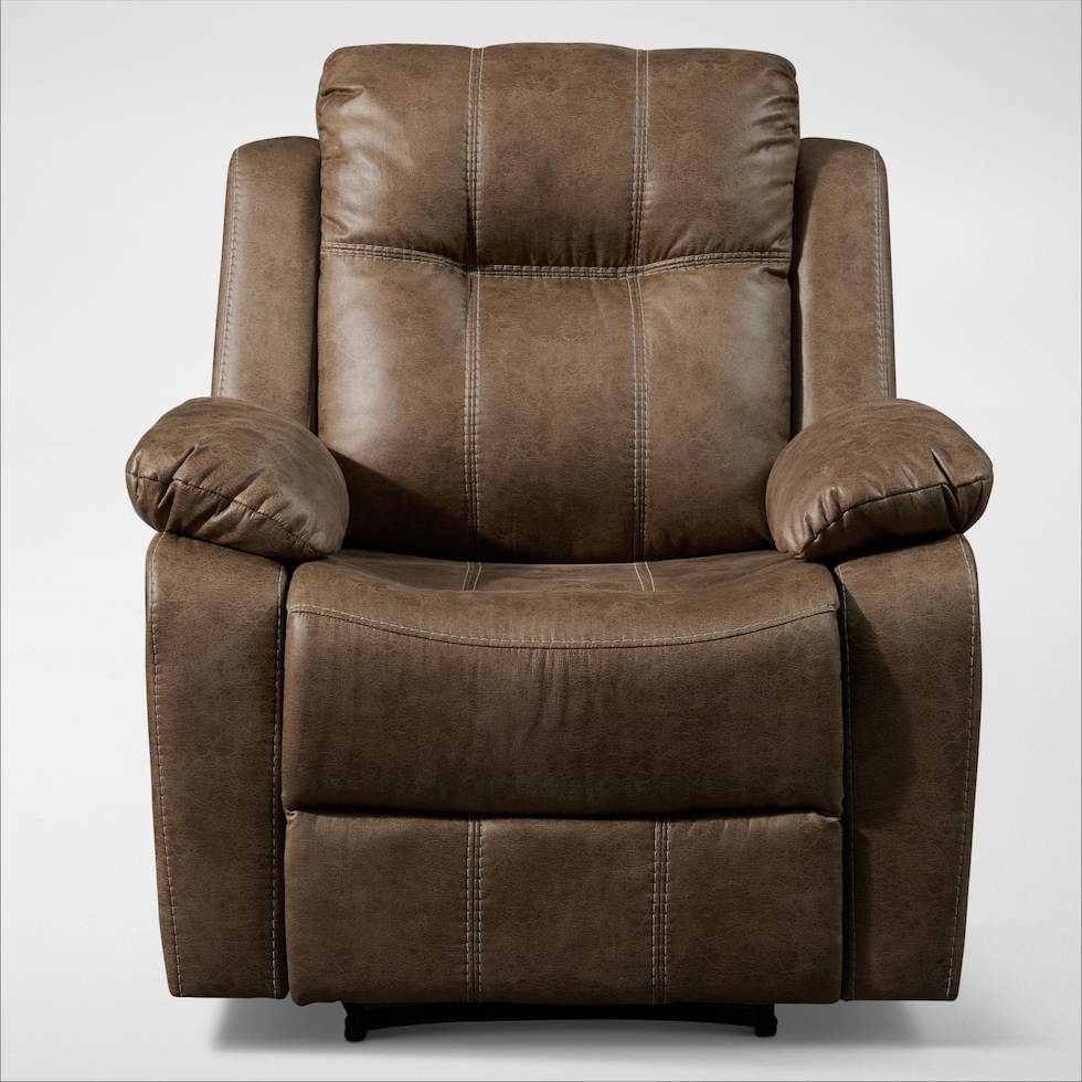 luka light brown recliner   