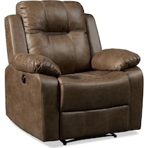 luka light brown recliner   