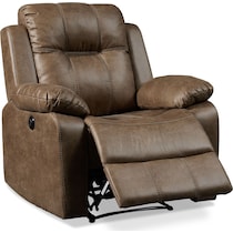 luka light brown recliner   