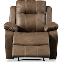 luka light brown recliner   