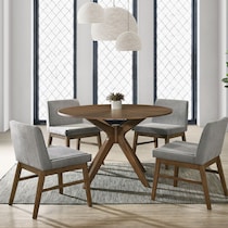 lulu dark brown dining table   