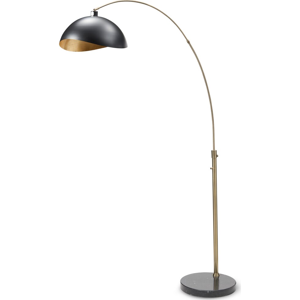 luna bella black floor lamp   