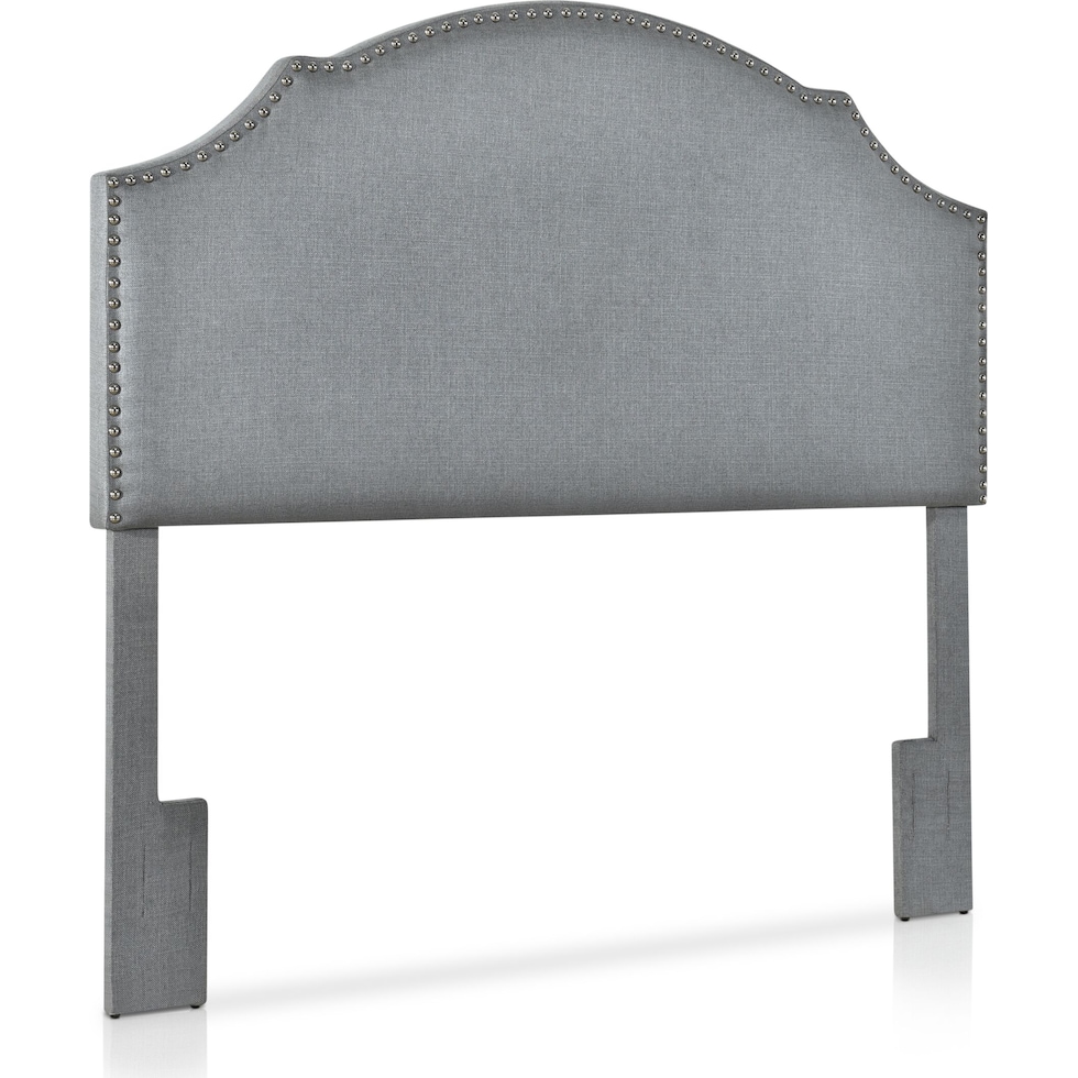 luna gray king headboard   
