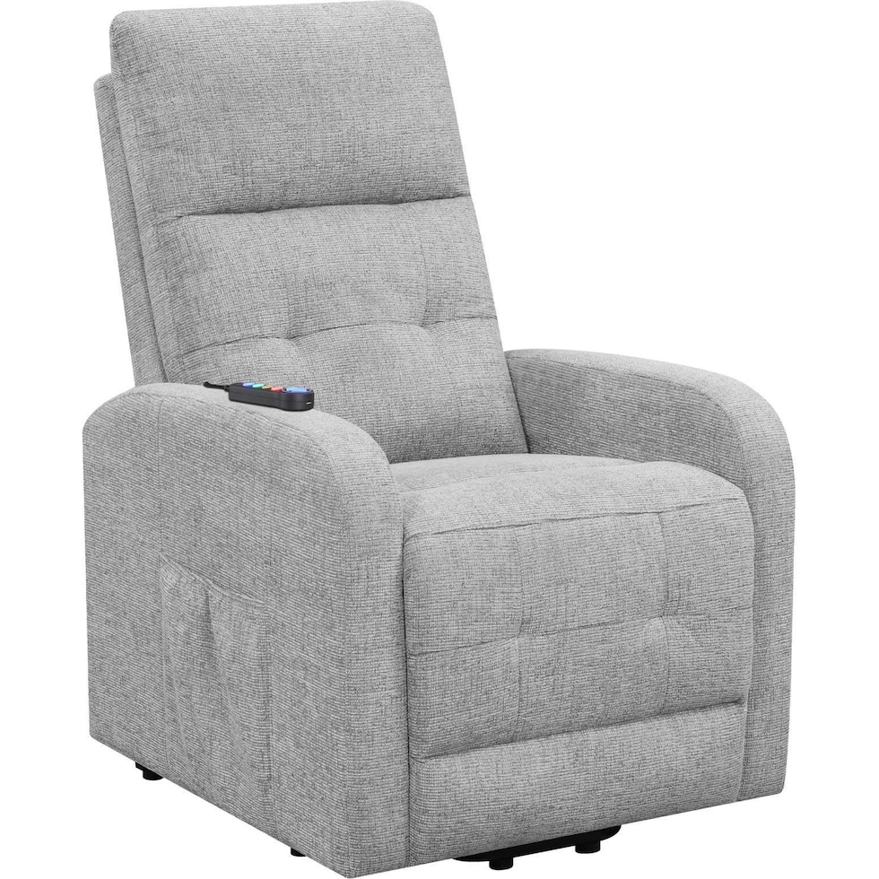 luna gray recliner   