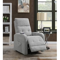 luna gray recliner   