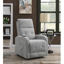 luna gray recliner   