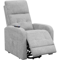 luna gray recliner   