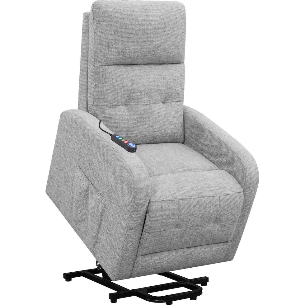 luna gray recliner   