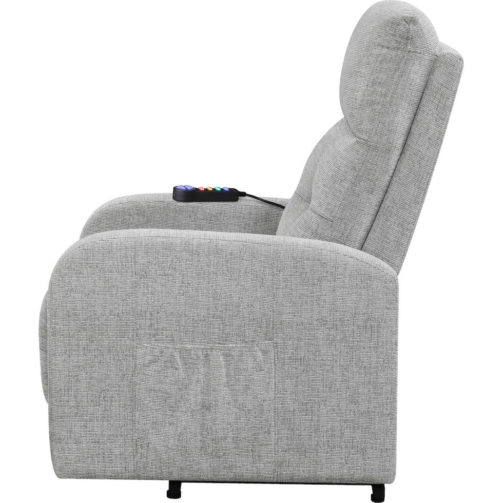 luna gray recliner   