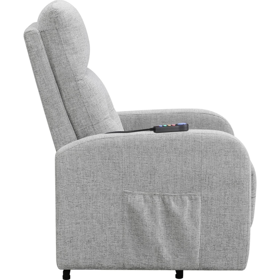 luna gray recliner   