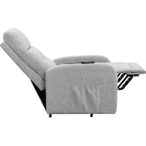 luna gray recliner   