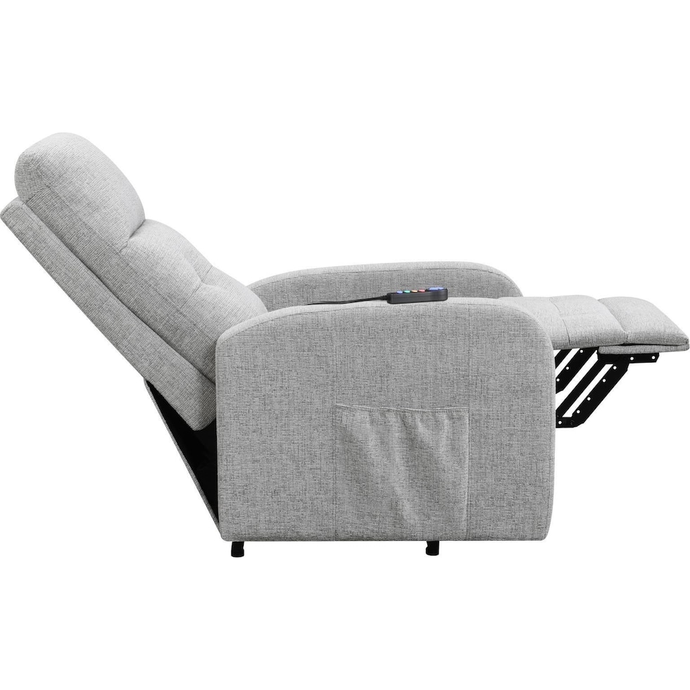 luna gray recliner   