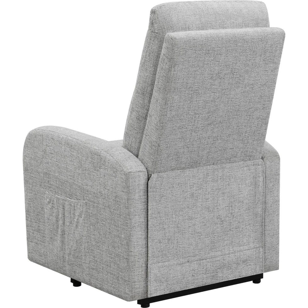 luna gray recliner   