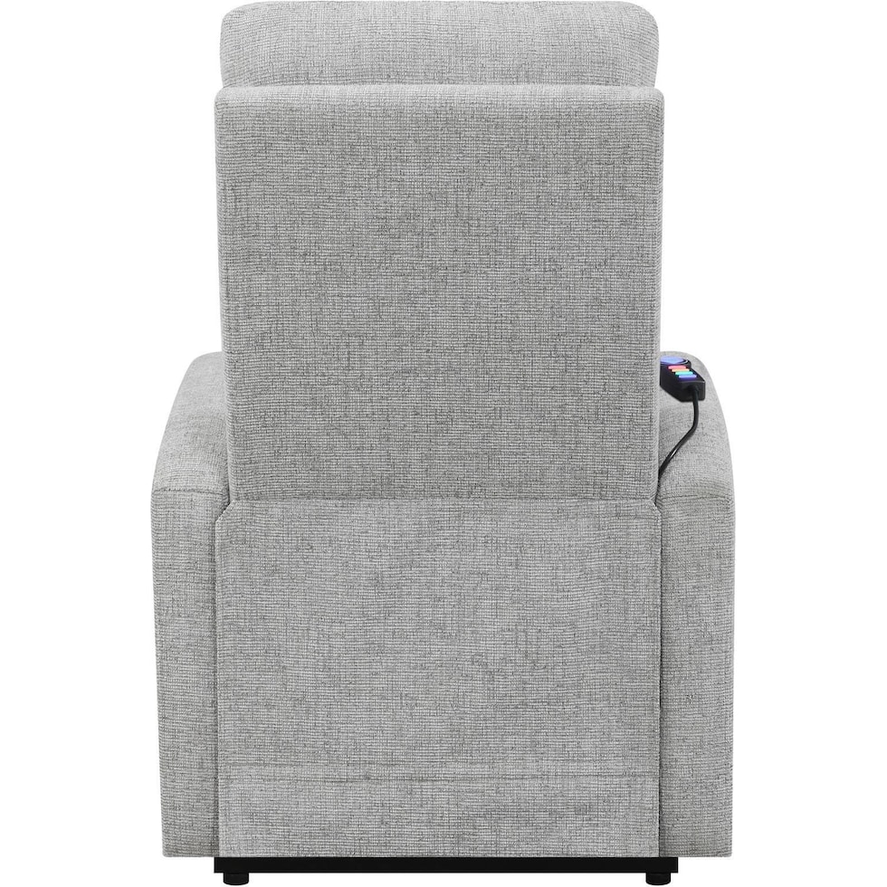 luna gray recliner   