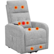 luna gray recliner   