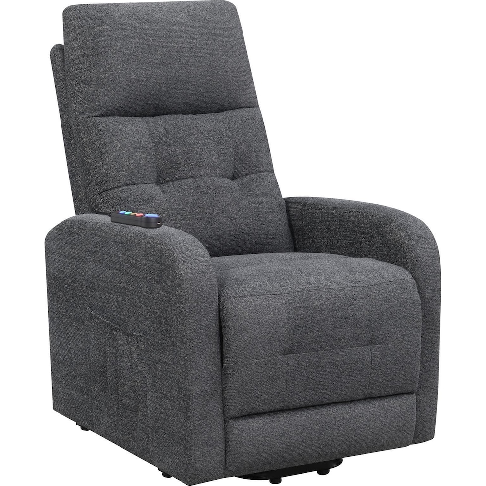 luna gray recliner   