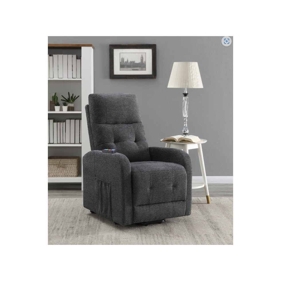 luna gray recliner   