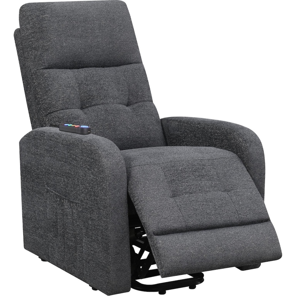 luna gray recliner   