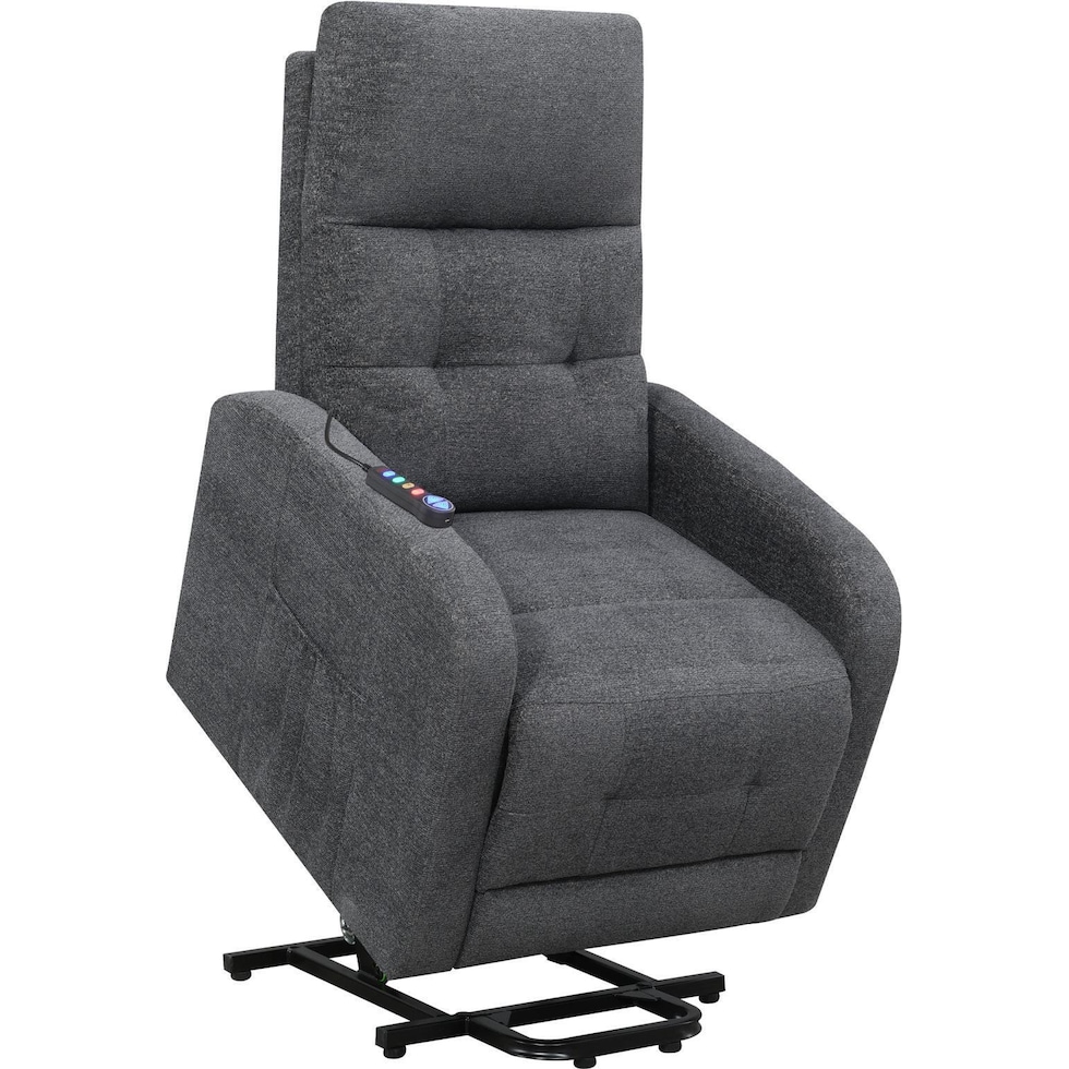 luna gray recliner   