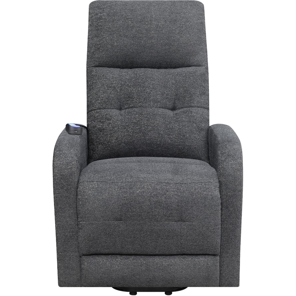 luna gray recliner   