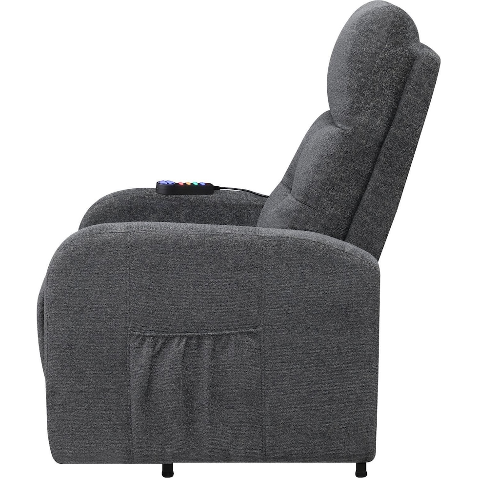 luna gray recliner   