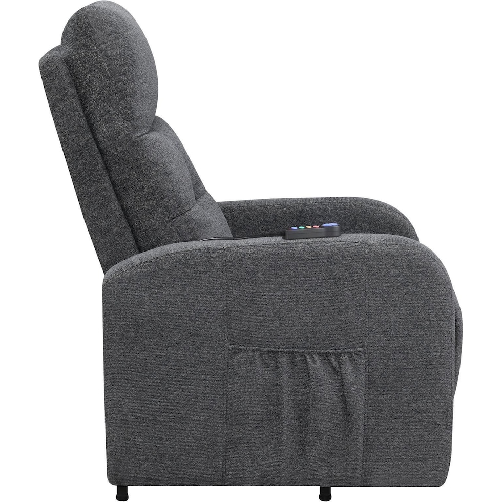 luna gray recliner   