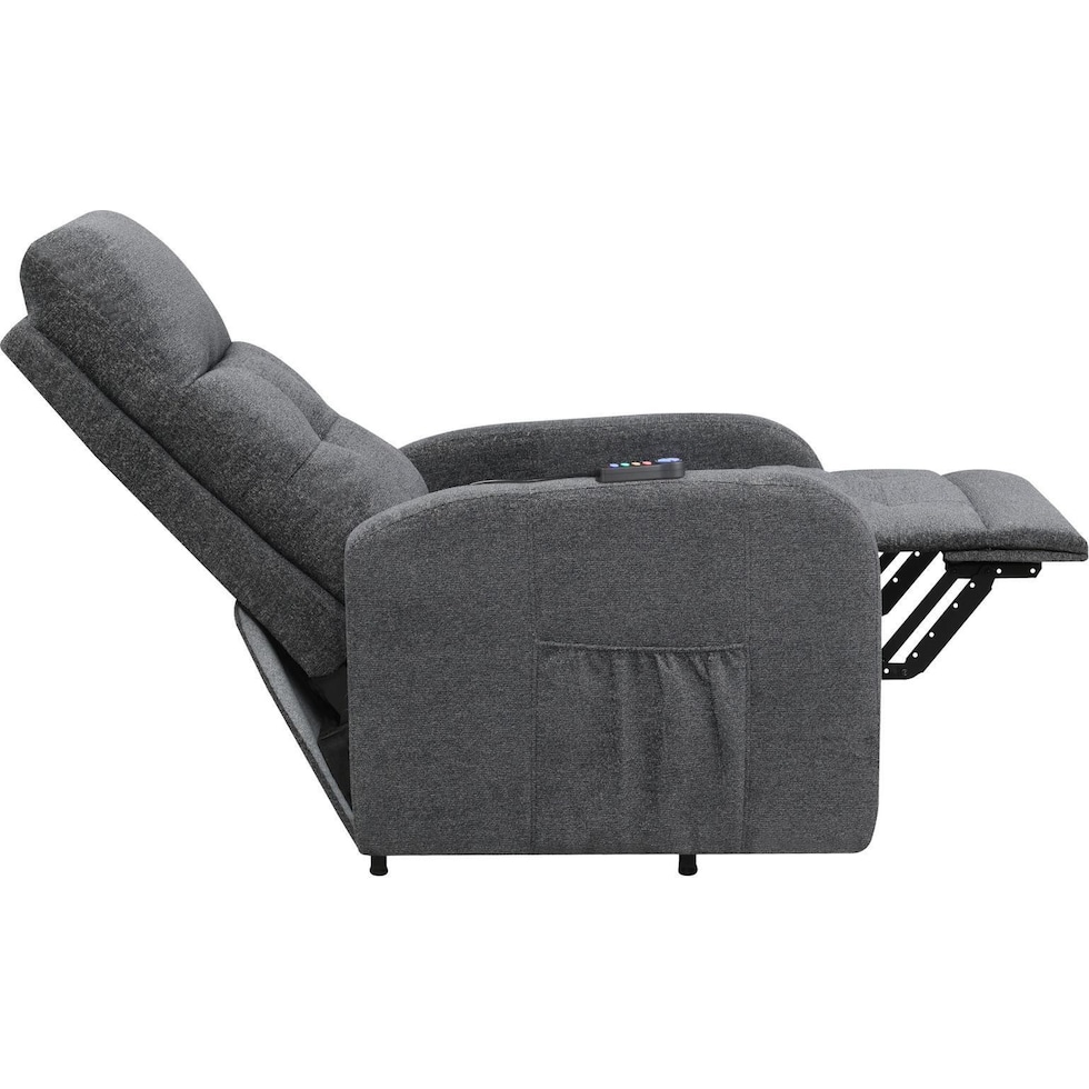 luna gray recliner   