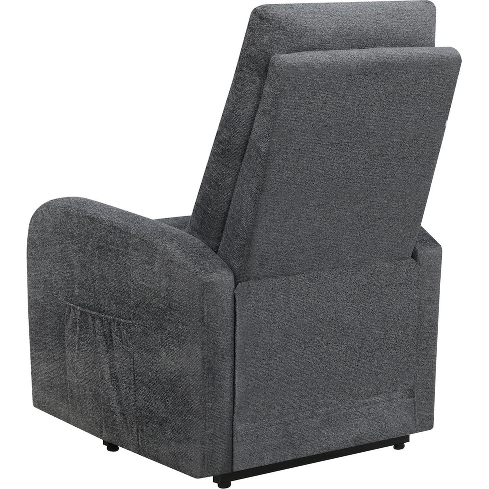 luna gray recliner   